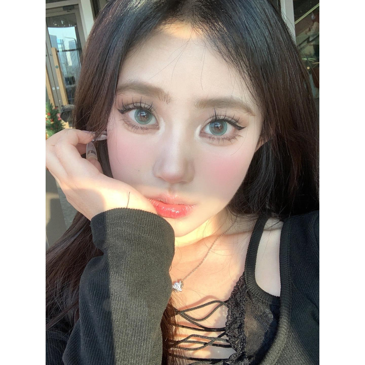 TQXGOU BOOSCON 14.20mm Green Colored Contact Lenses (6 Months Wear)