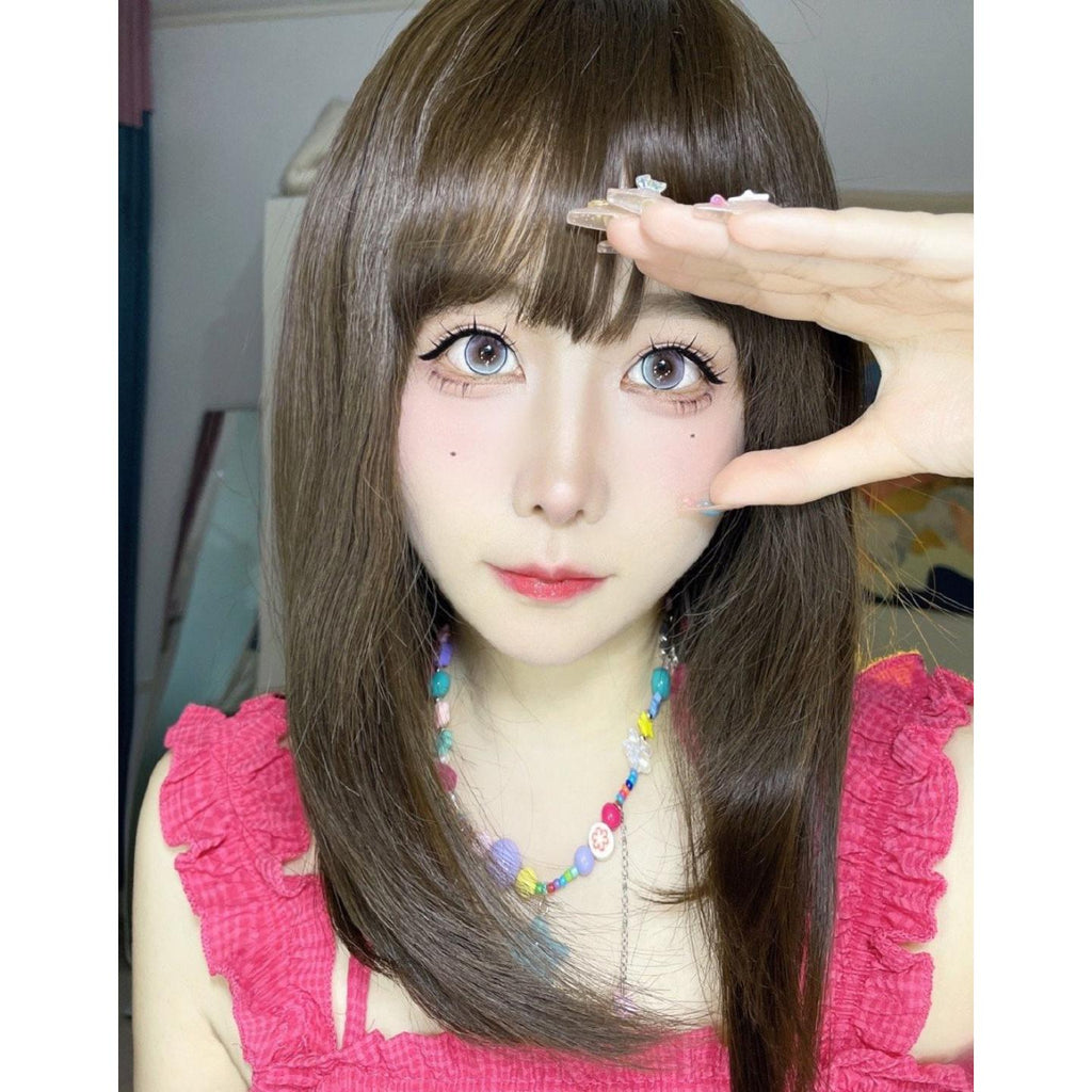 WZSJIE Xiyoulens 14.20mm Green Colored Contact Lenses (6 Months Wear)