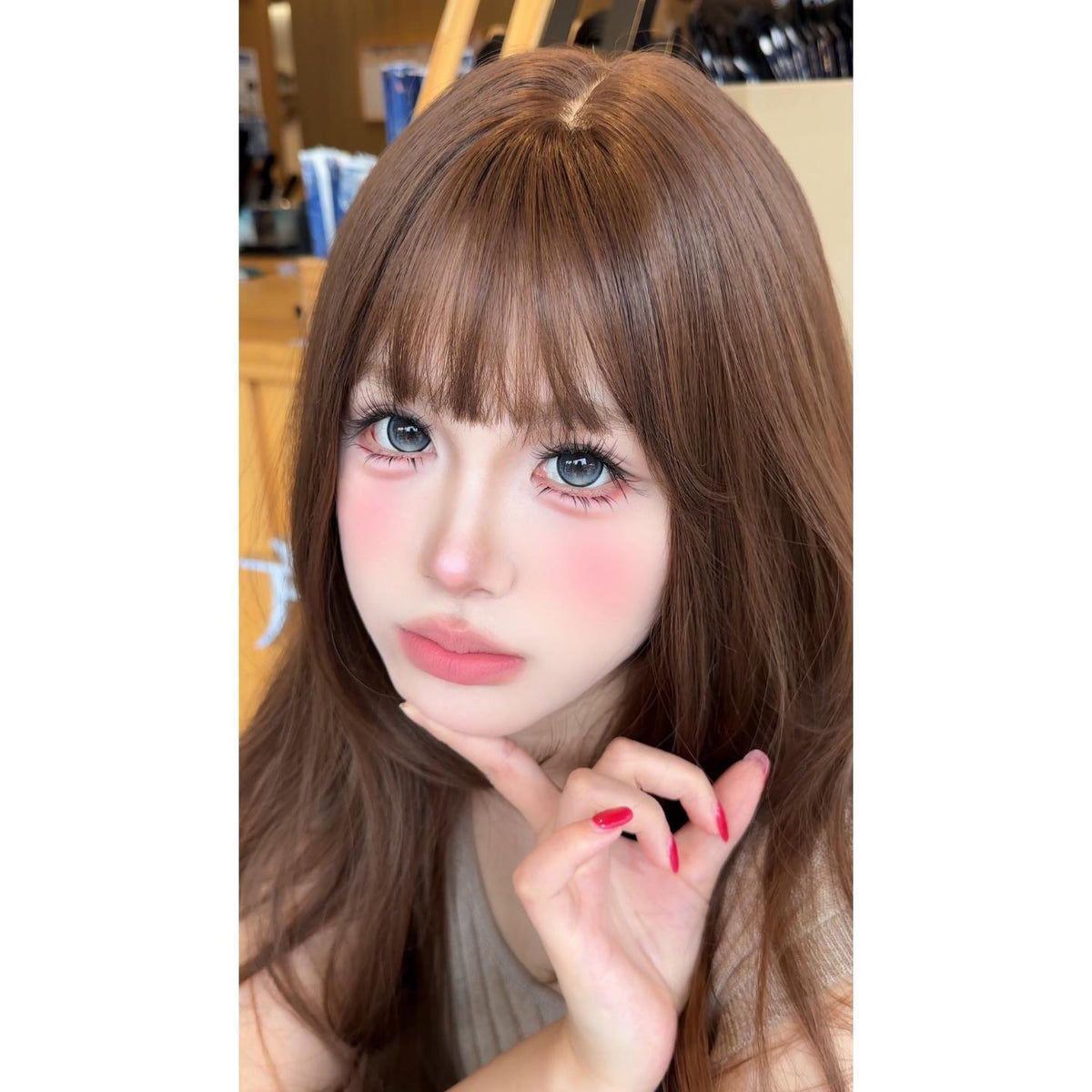 WZPDUI thestarlens 14.50mm Gray Colored Contact Lenses (6 Months Wear)