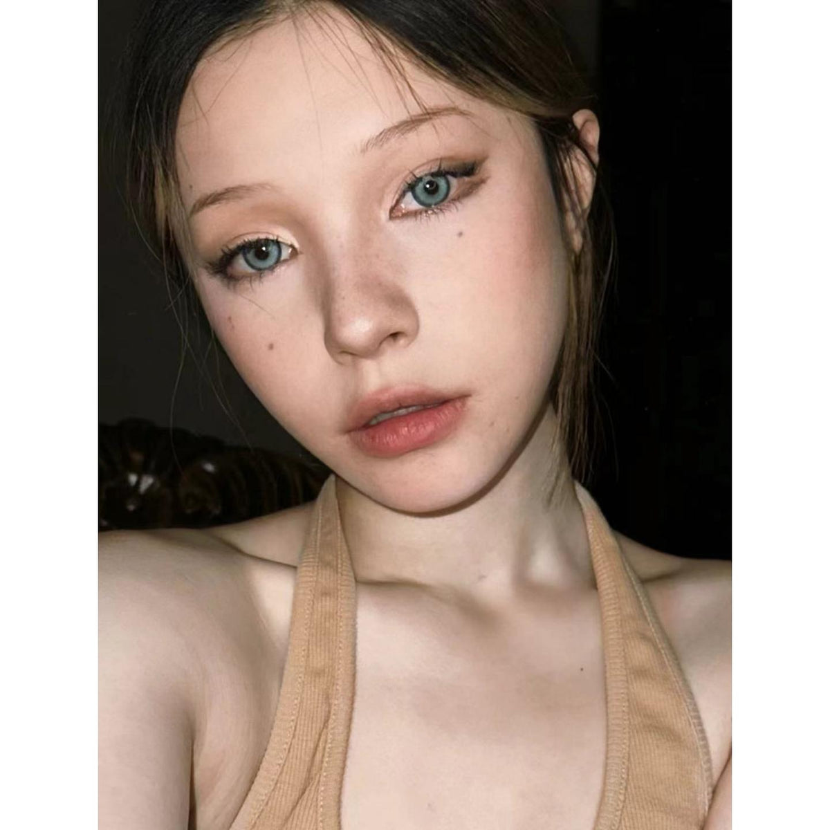 NZZZHU FLLYCON 14.20mm Green Colored Contact Lenses (6 Months Wear)
