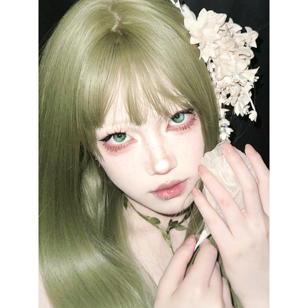 AISMREN BOOSCON 14.20mm Green Colored Contact Lenses (6 Months Wear)