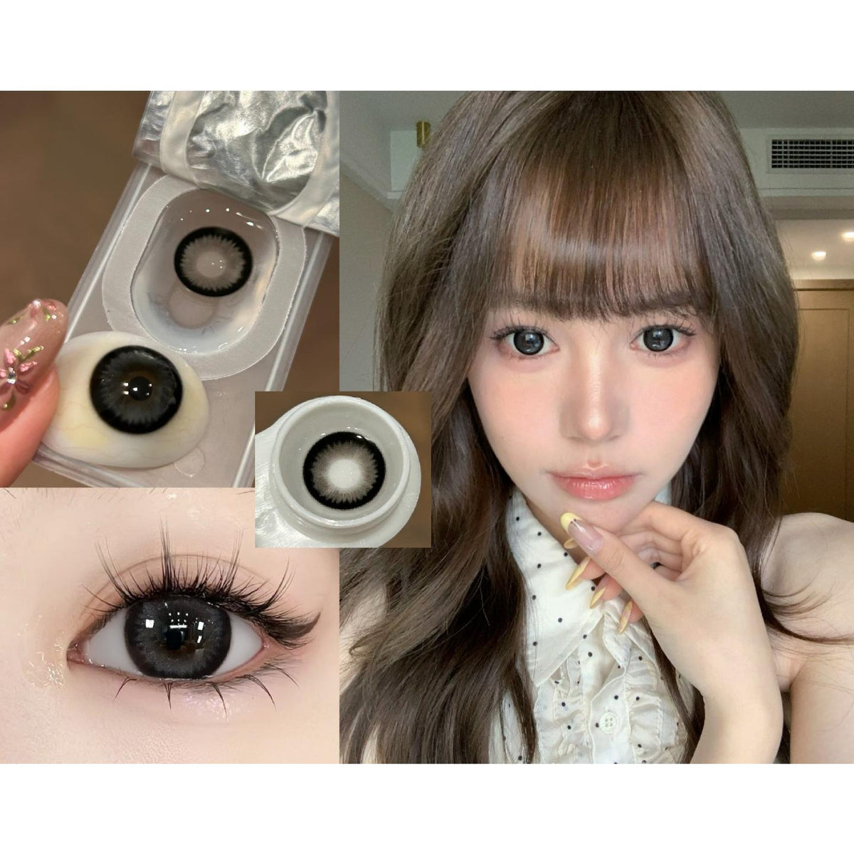 SMWLLI Tinacon 14.50mm Black Colored Contact Lenses (6 Months Wear)