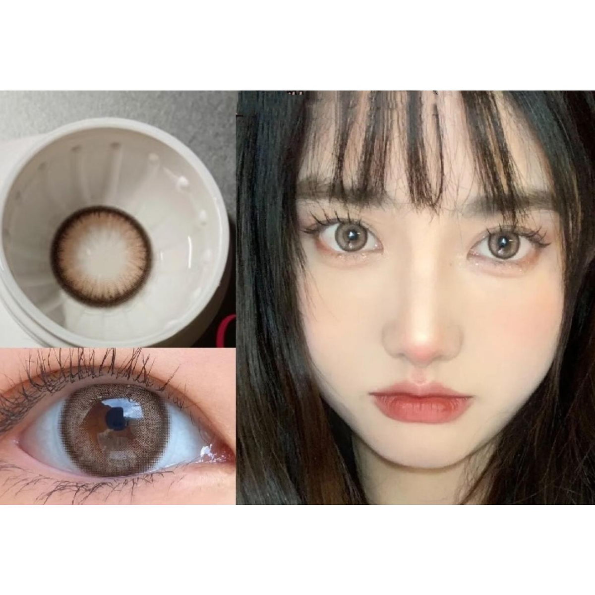 MNZONG BOOSCON 14.50mm Brown Colored Contact Lenses (6 Months Wear)