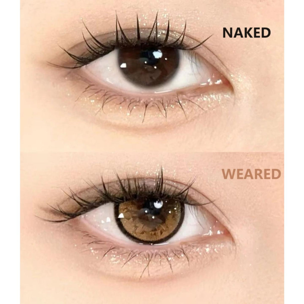 13KLA Xiyoulens คอนแทคเลนส์สี ขนาด 14.20 มม. สีน้ำตาล (ชนิดราย 6 เดือน)