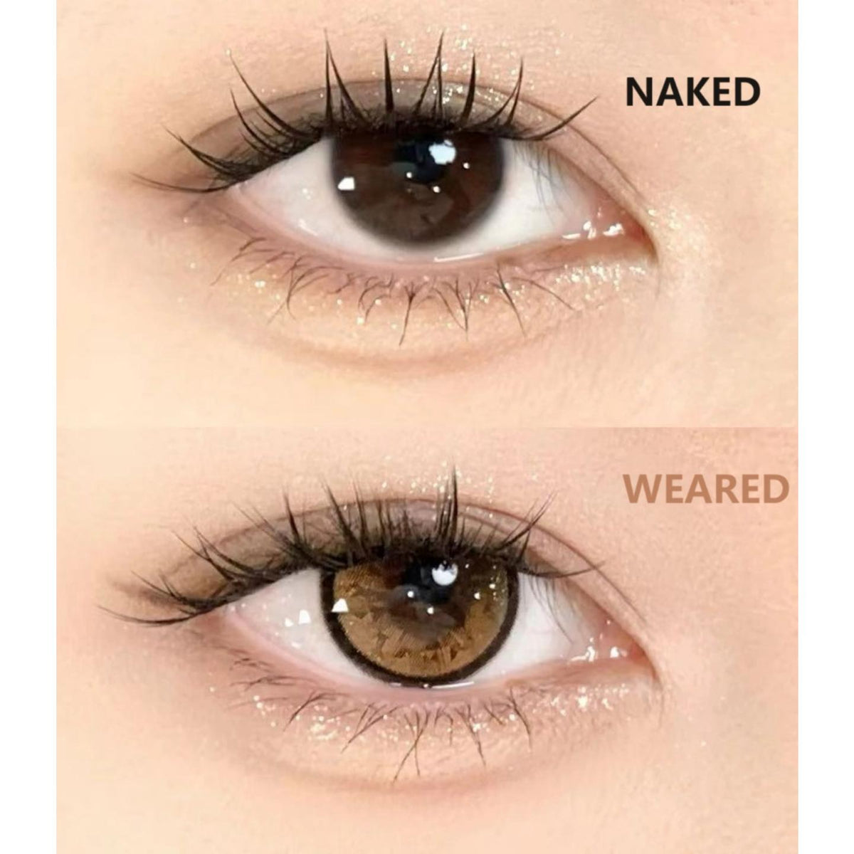 13KLA Xiyoulens คอนแทคเลนส์สี ขนาด 14.20 มม. สีน้ำตาล (ชนิดราย 6 เดือน)