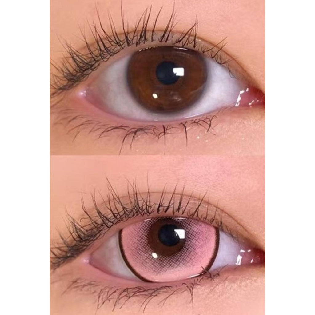 MFPPFEN Xiyoulens 14.50mm Pink Colored Contact Lenses (6 Months Wear)