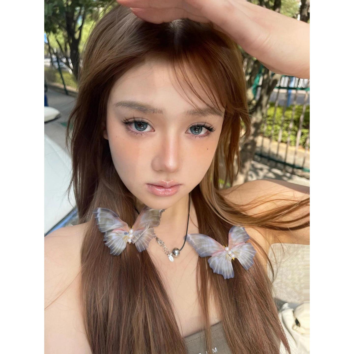 คอนแทคเลนส์สีเขียว HSNBHE Xiyoulens ขนาด 14.20 มม. (ชนิดราย 6 เดือน)