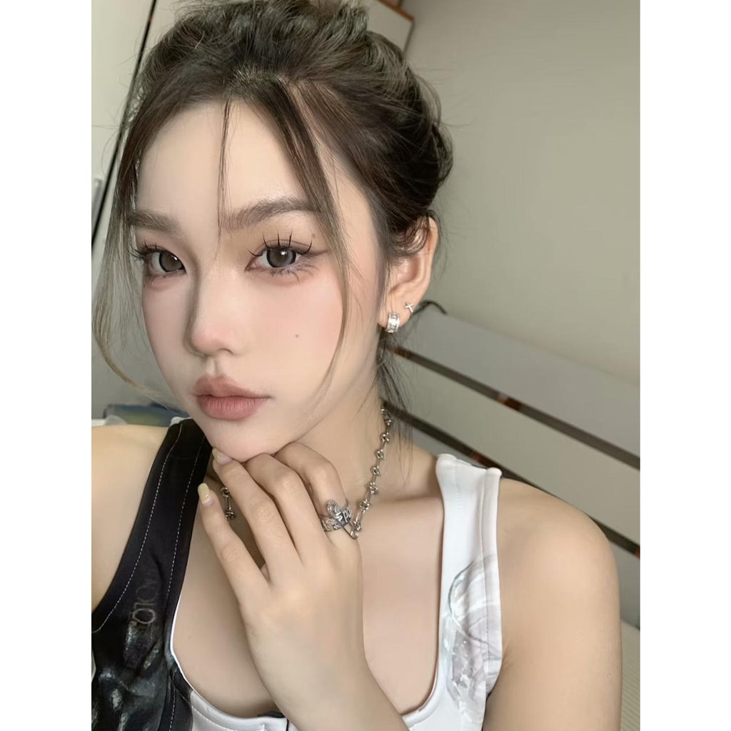 FPHHUI MorningCon 14.50mm Gray Colored Contact Lenses (6 Months Wear)
