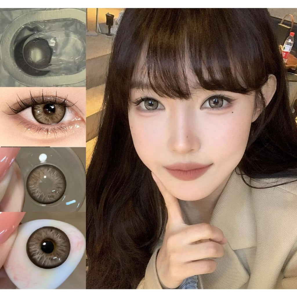 FKYBAO PORSLEN 14.50mm Brown Colored Contact Lenses (6 Months Wear)