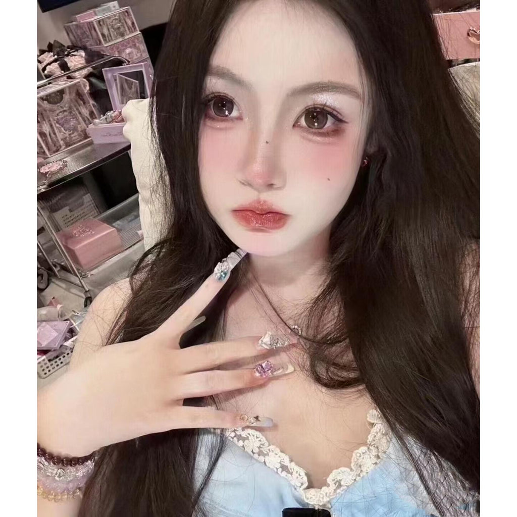 MNFKA FLLYCON 14.50mm Light Brown Colored Contact Lenses (6 Months Wear)