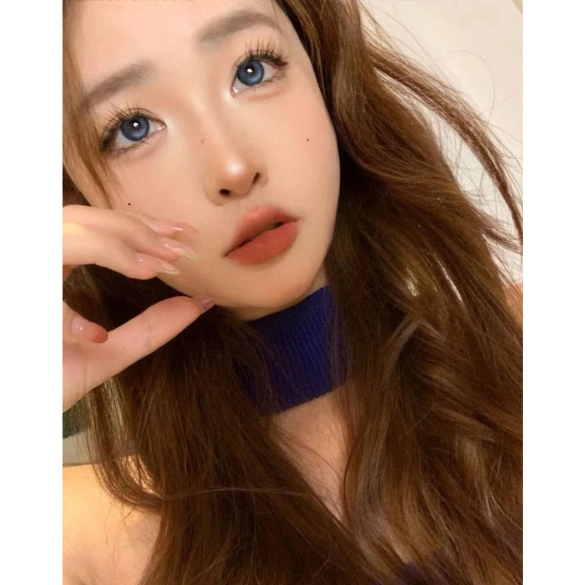 LGBCHUAN OVOLOOK 14.20mm Blue Colored Contact Lenses (6 Months Wear)