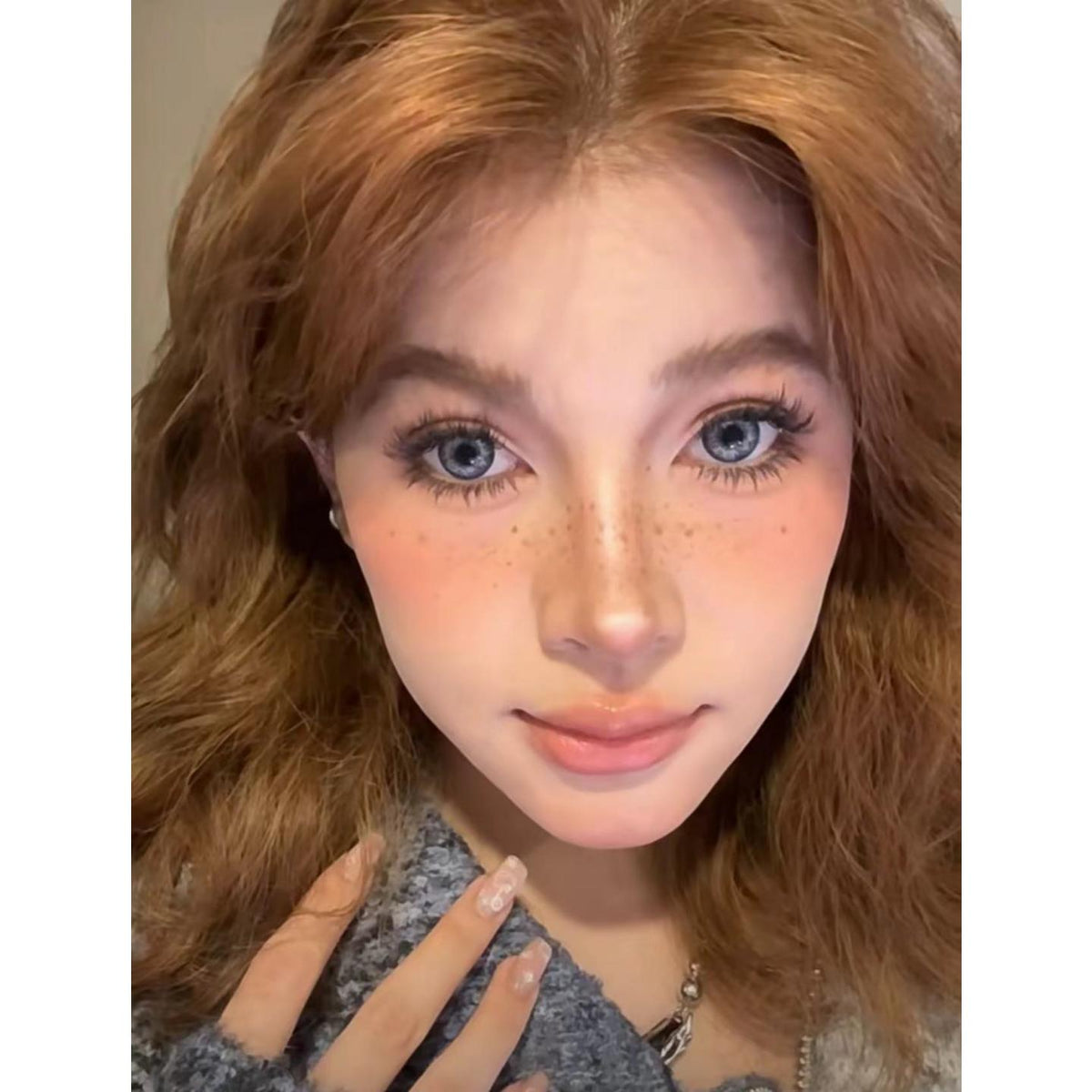 JYYTI FLLYCON 14.50mm Blue Colored Contact Lenses (6 Months Wear)