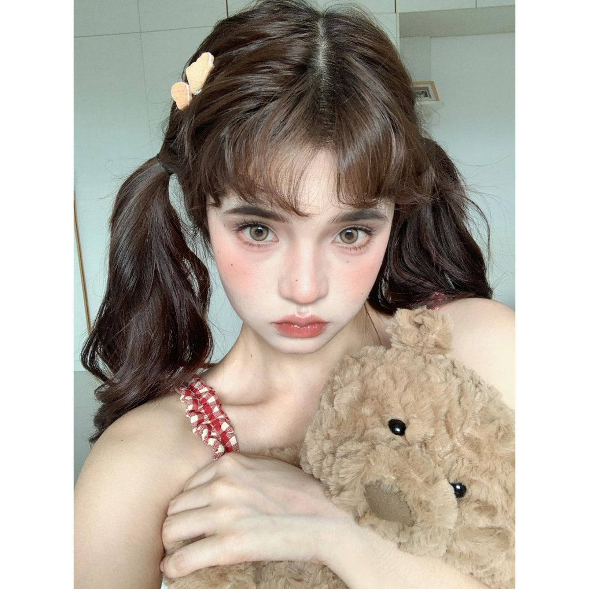 JJSDRJI Xiyoulens 14.20mm Brown Colored Contact Lenses (6 Months Wear)