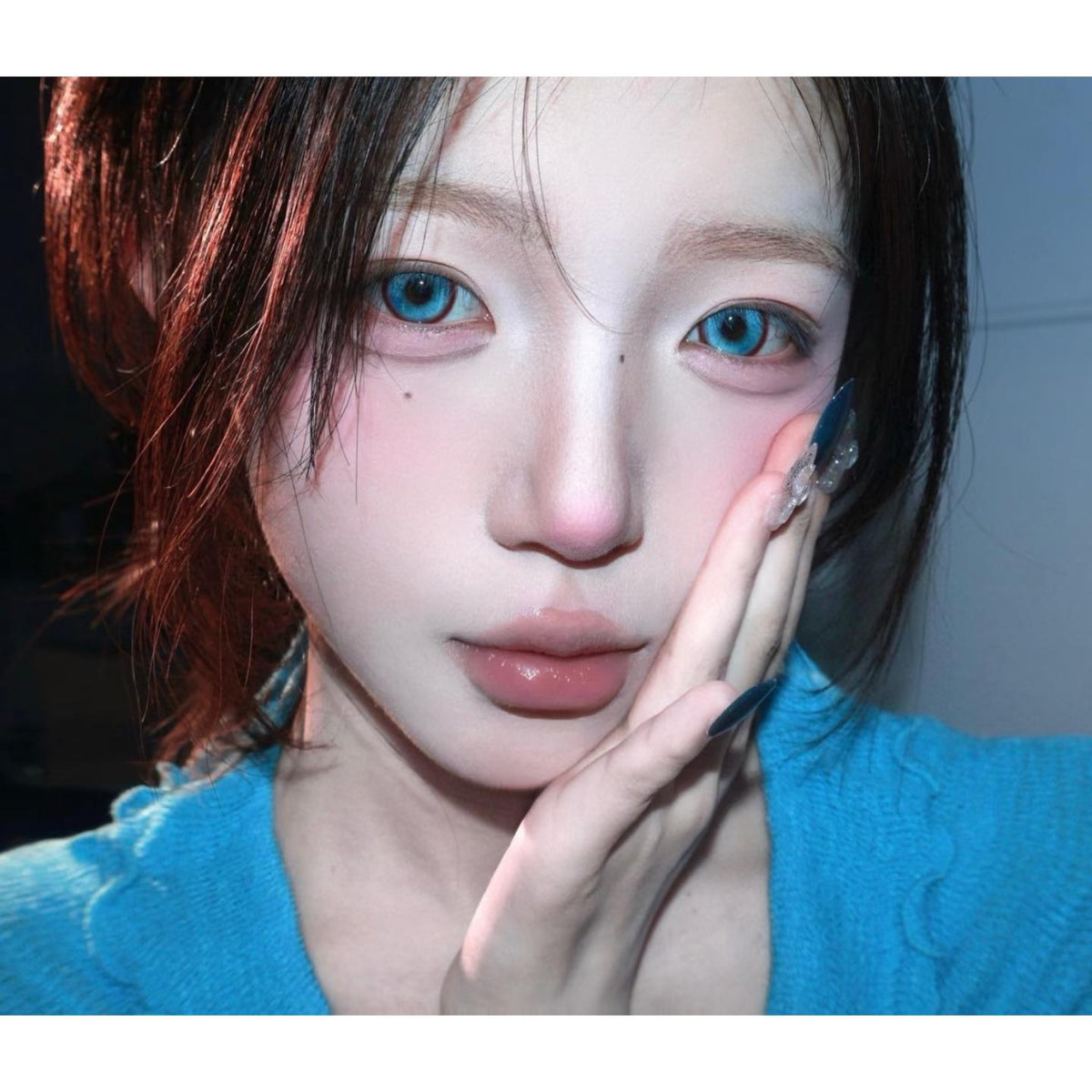 NZJBEN Xiyoulens 14.50mm Purple Colored Contact Lenses (6 Months Wear)