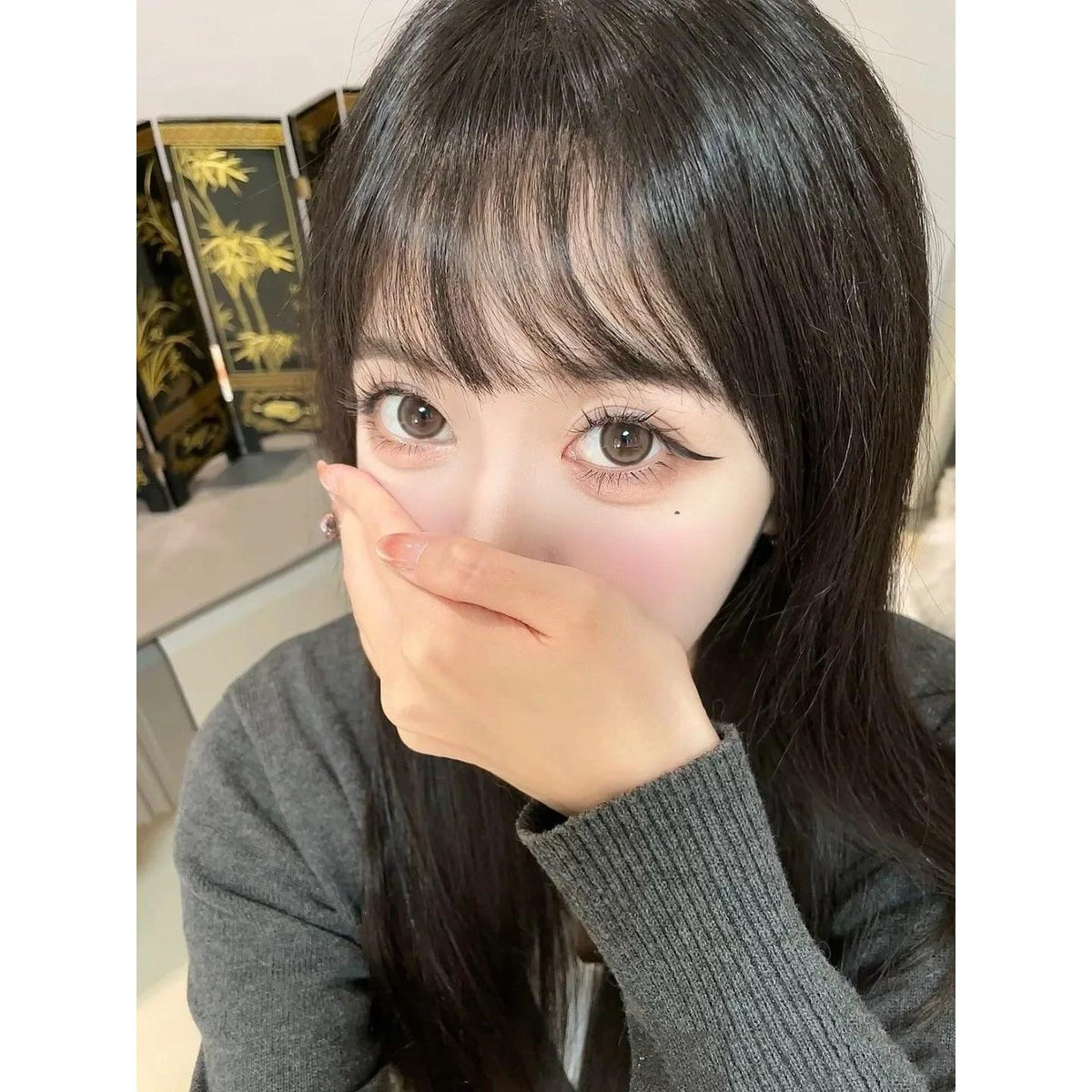 RLZBING MorningCon 14.50mm Brown Colored Contact Lenses (6 Months Wear)