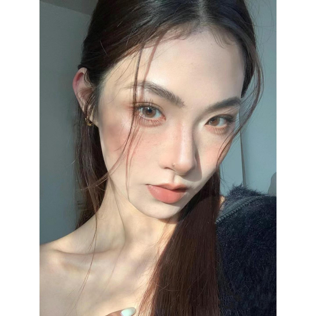 NXXING OVOLOOK 14.20mm Brown Colored Contact Lenses (6 Months Wear)