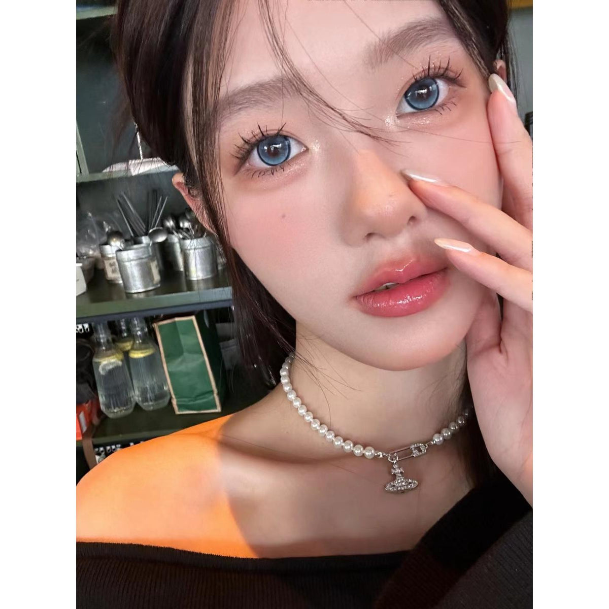 BDJGUANG BOOSCON 14.50mm Blue Colored Contact Lenses (6 Months Wear)