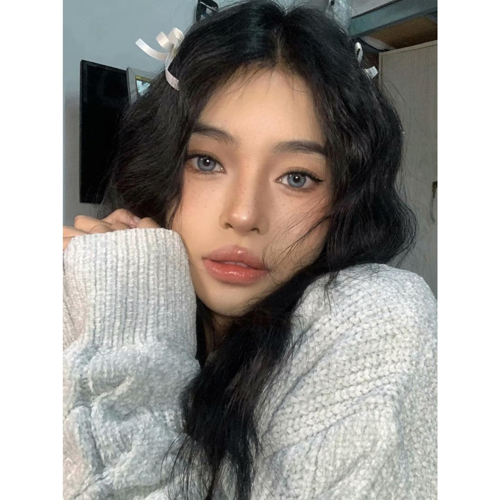 TLLHUI Xiyoulens 14.20mm Blue Colored Contact Lenses (6 Months Wear)