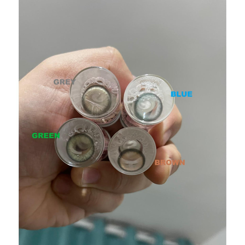 PXNYUE FLLYCON 14.20mm Blue Colored Contact Lenses (6 Months Wear)