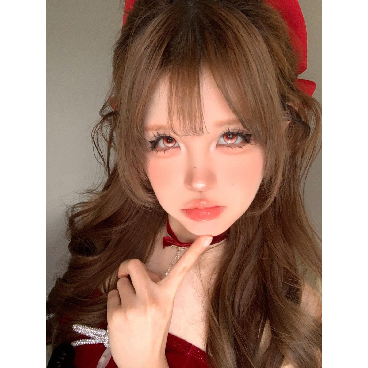 CRMGUI thestarlens 14.50mm Red Colored Contact Lenses (6 Months Wear)