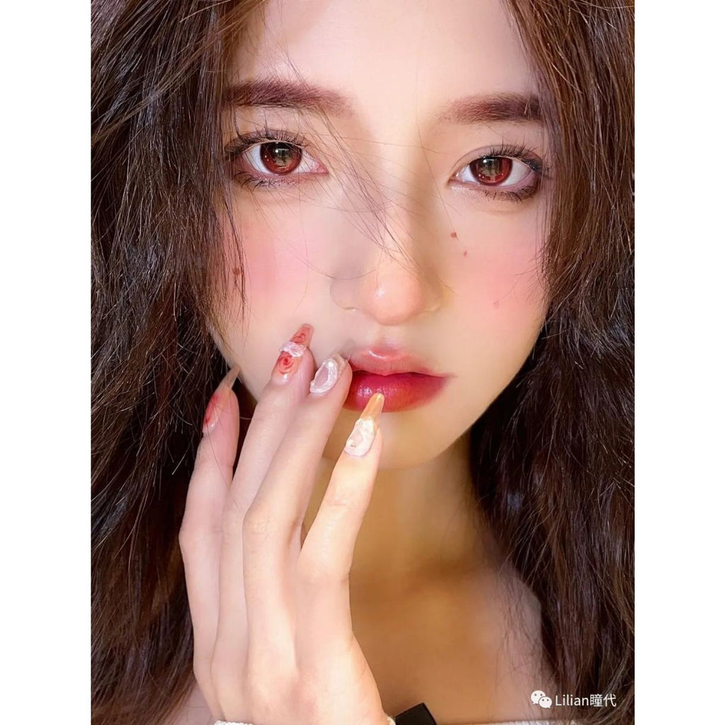 BZFQIE Xiyoulens 14.50mm Red Colored Contact Lenses (6 Months Wear)