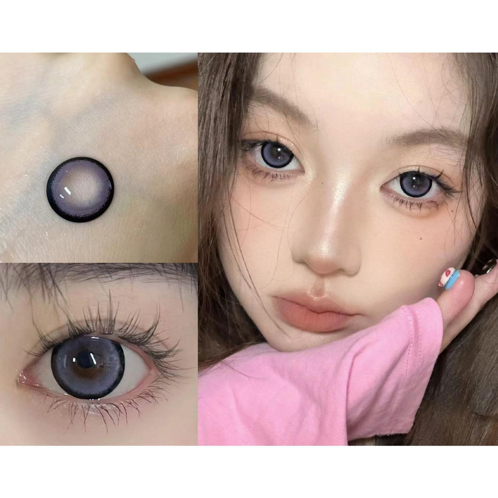 CNXXING FLLYCON 14.50mm Purple Colored Contact Lenses (6 Months Wear)
