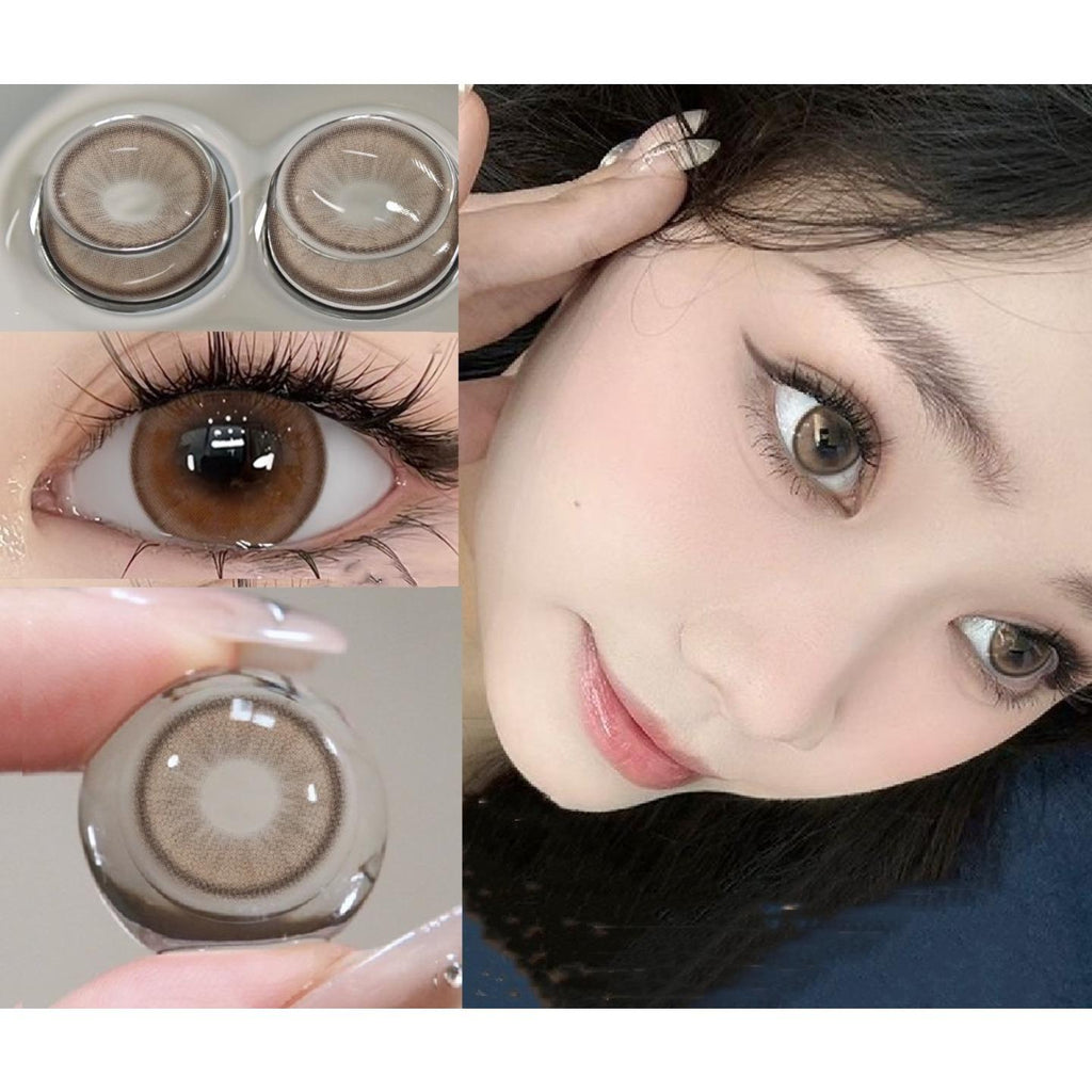 KLXMAO OVOLOOK 14.50mm Brown Colored Contact Lenses (6 Months Wear)