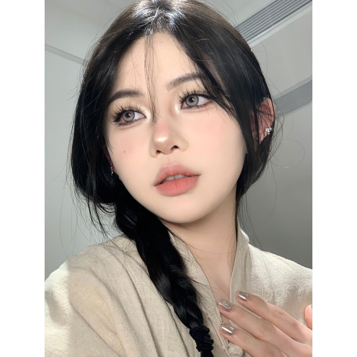 GZXTONG MorningCon 14.20mm Brown Colored Contact Lenses (6 Months Wear)