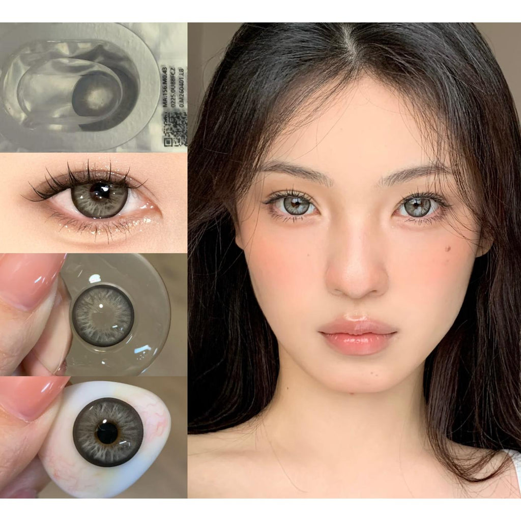 คอนแทคเลนส์สี BJLSHE รุ่น PORSLEN ขนาด 14.50 มม. สีเทา (ชนิดราย 6 เดือน)