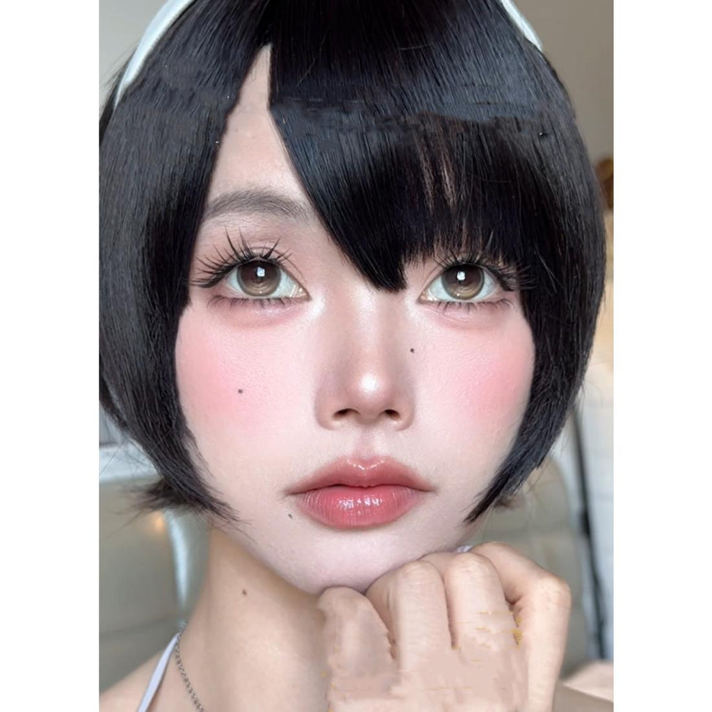 CDJJCENG OBALEN 14.50mm Brown Colored Contact Lenses (6 Months Wear)