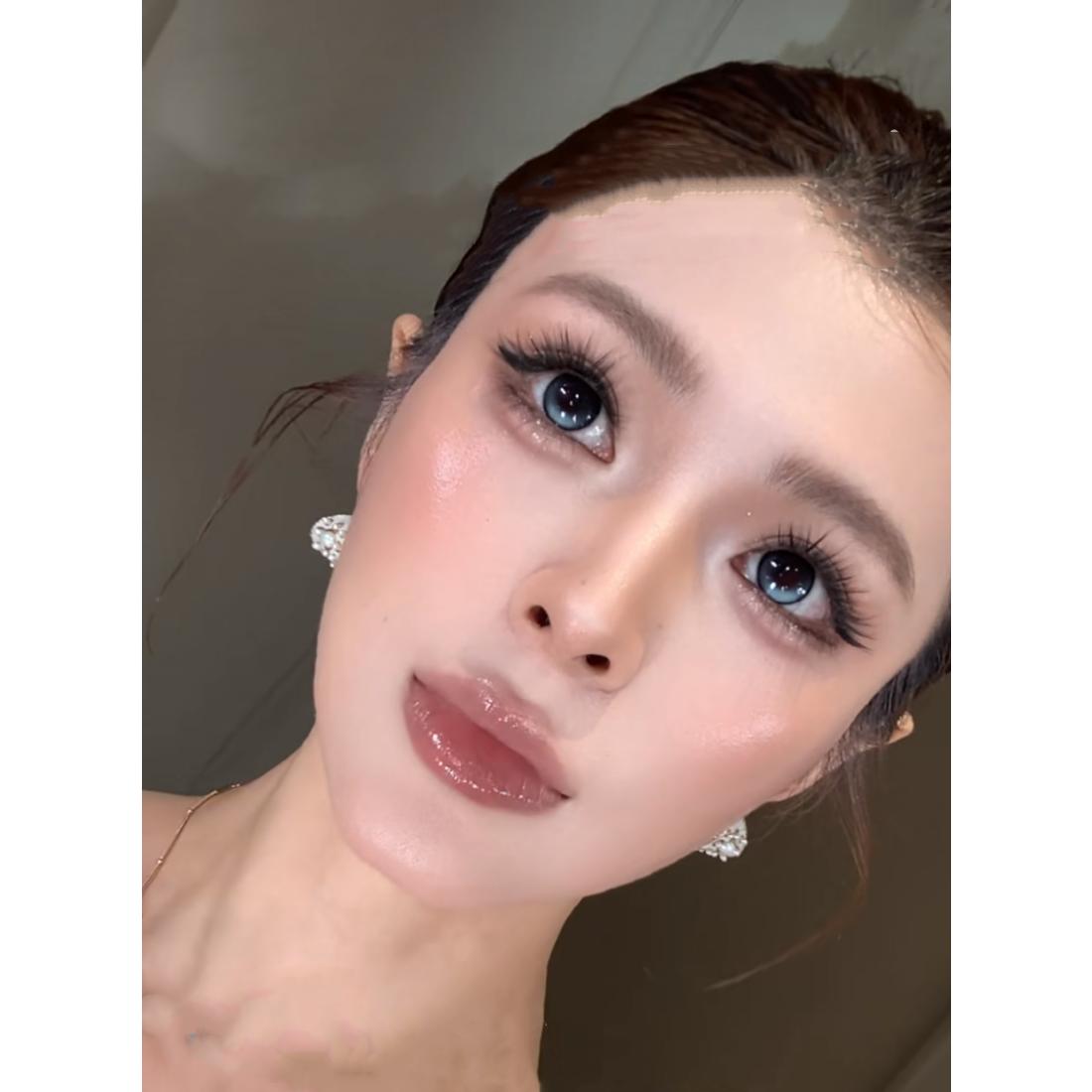 ZYSKE คอนแทคเลนส์สี Tinacon ขนาด 14.20 มม. สีฟ้า (ชนิดราย 6 เดือน)