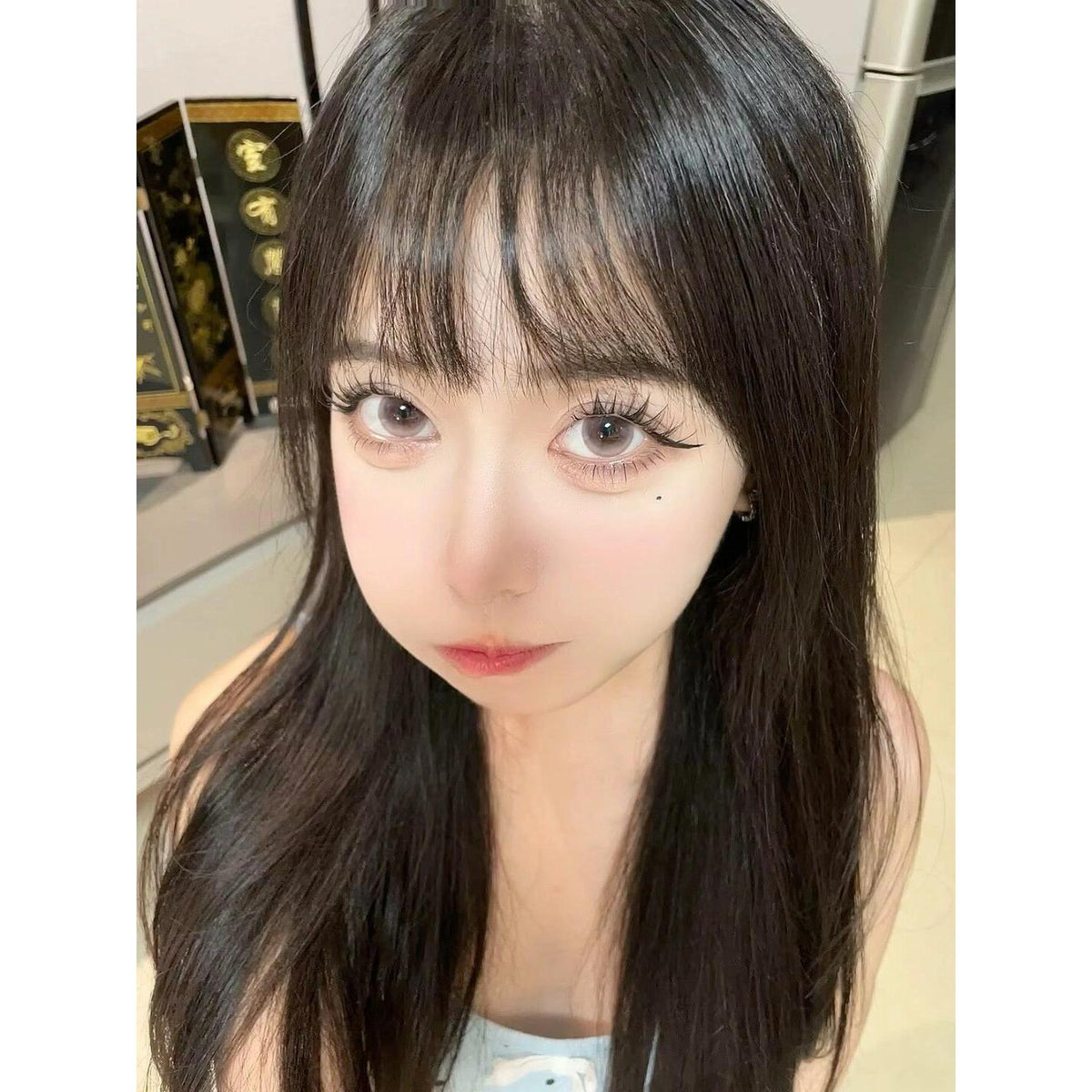 CLFHWU Xiyoulens คอนแทคเลนส์สี ขนาด 14.50 มม. สีชมพู (ชนิดราย 6 เดือน)