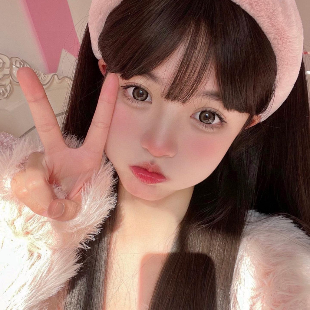 HJNGAO MorningCon 14.50mm Brown Colored Contact Lenses (6 Months Wear)