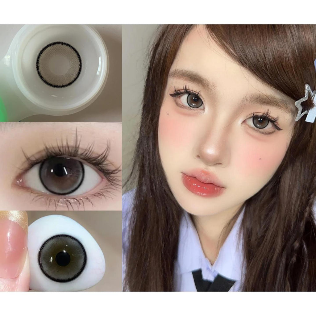 HBBZHU Xiyoulens 14.20mm Black Colored Contact Lenses (6 Months Wear)