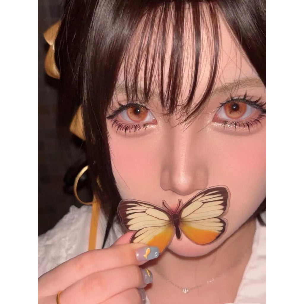 CHENJIHAIDIE Xiyoulens 14.50mm Brown Colored Contact Lenses (6 Months Wear)