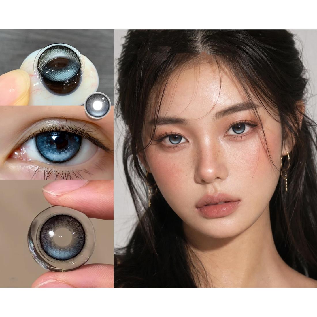 ZYSKE คอนแทคเลนส์สี Tinacon ขนาด 14.20 มม. สีฟ้า (ชนิดราย 6 เดือน)