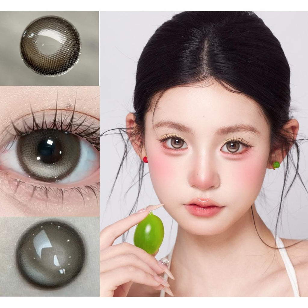 CDRGNHE OBALEN 14.50mm Gray Colored Contact Lenses (6 Months Wear)