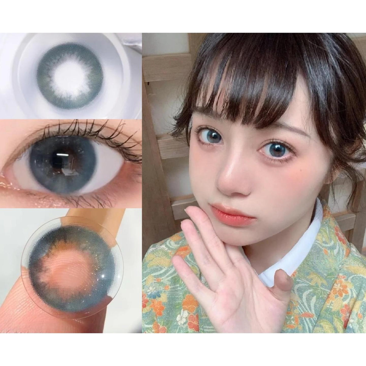 SMDNING MorningCon 14.20mm Blue Colored Contact Lenses (6 Months Wear)