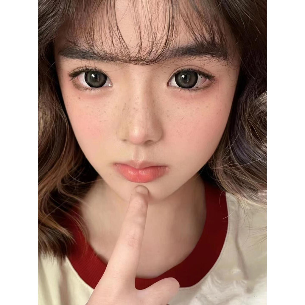 HJSYA Xiyoulens 14.50mm Black Colored Contact Lenses (6 Months Wear)