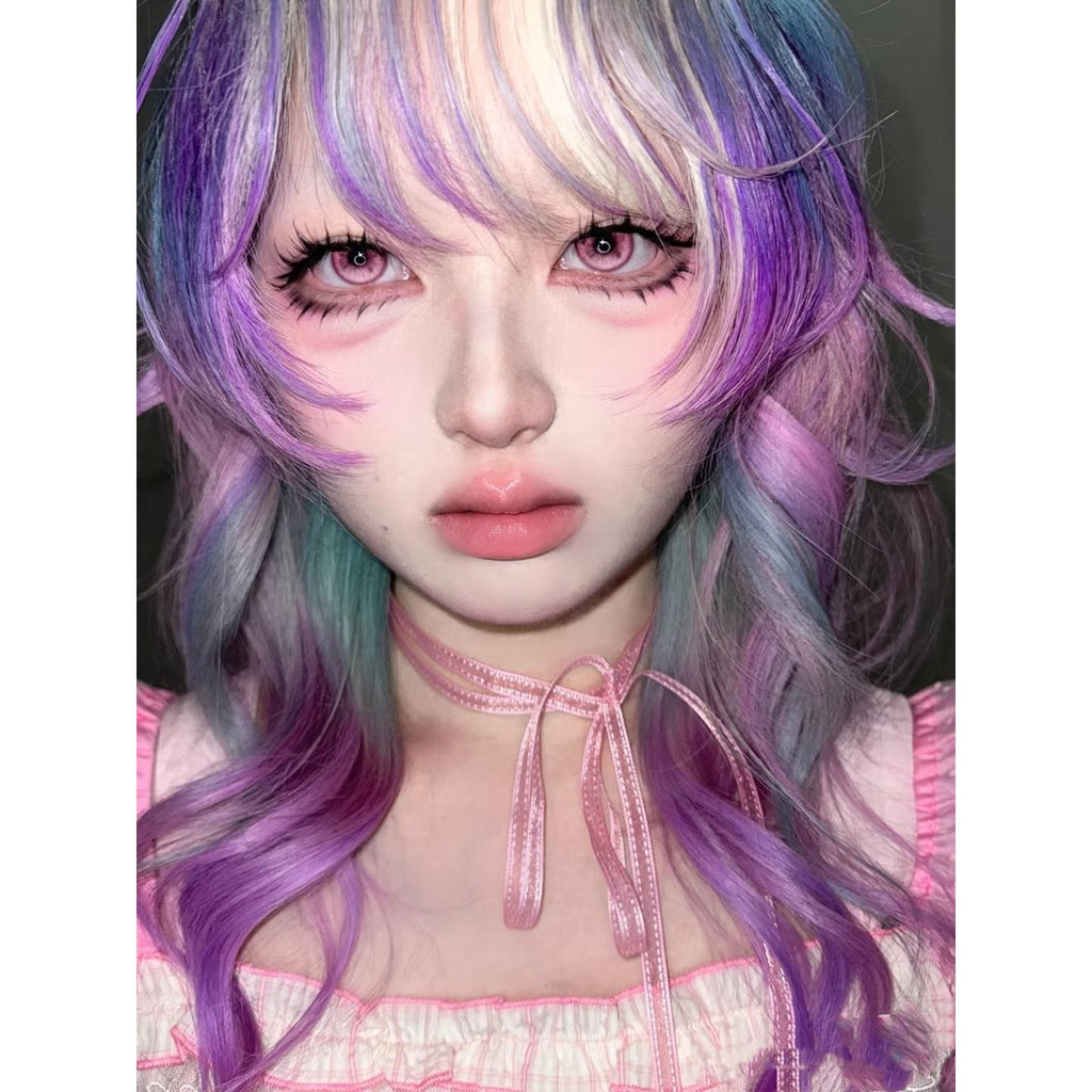 RJHDIE Xiyoulens 14.50mm Pink Colored Contact Lenses (6 Months Wear)