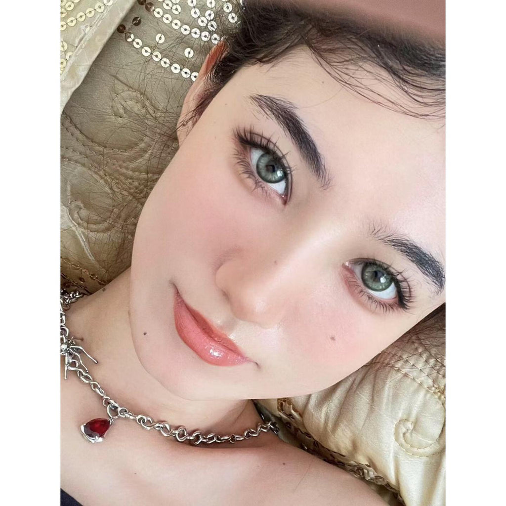 QSWLIAN FLLYCON 14.20mm Green Colored Contact Lenses (6 Months Wear)