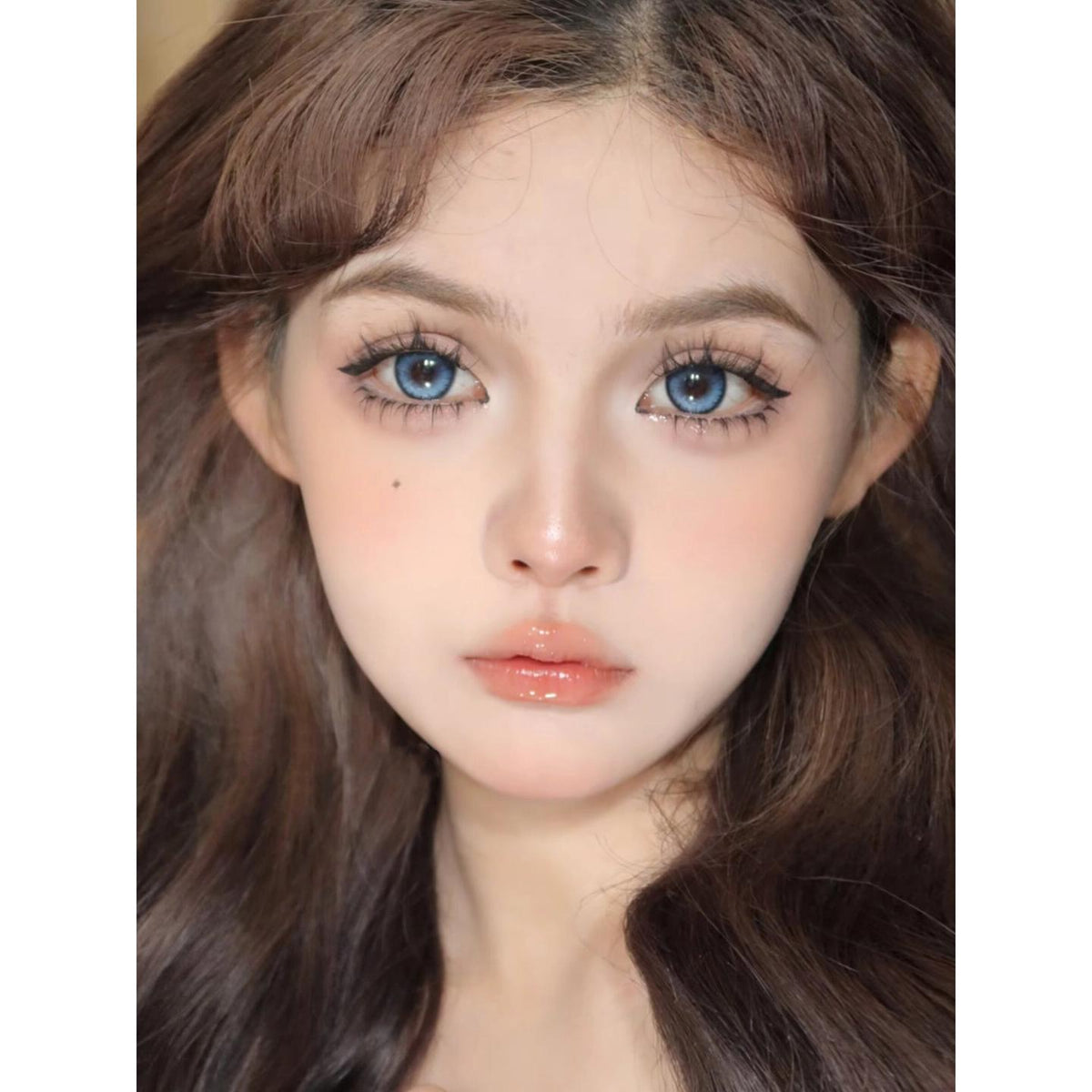 คอนแทคเลนส์สี YDNLAN รุ่น Xiyoulens ขนาด 14.20 มม. สีฟ้า (แบบราย 6 เดือน)