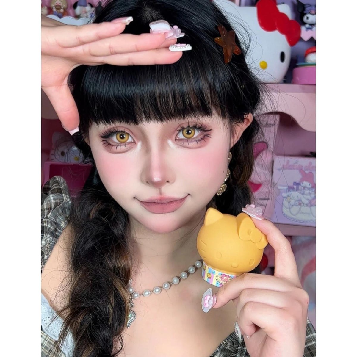 SGJIN Xiyoulens 14.00mm Yellow Colored Contact Lenses (6 Months Wear)