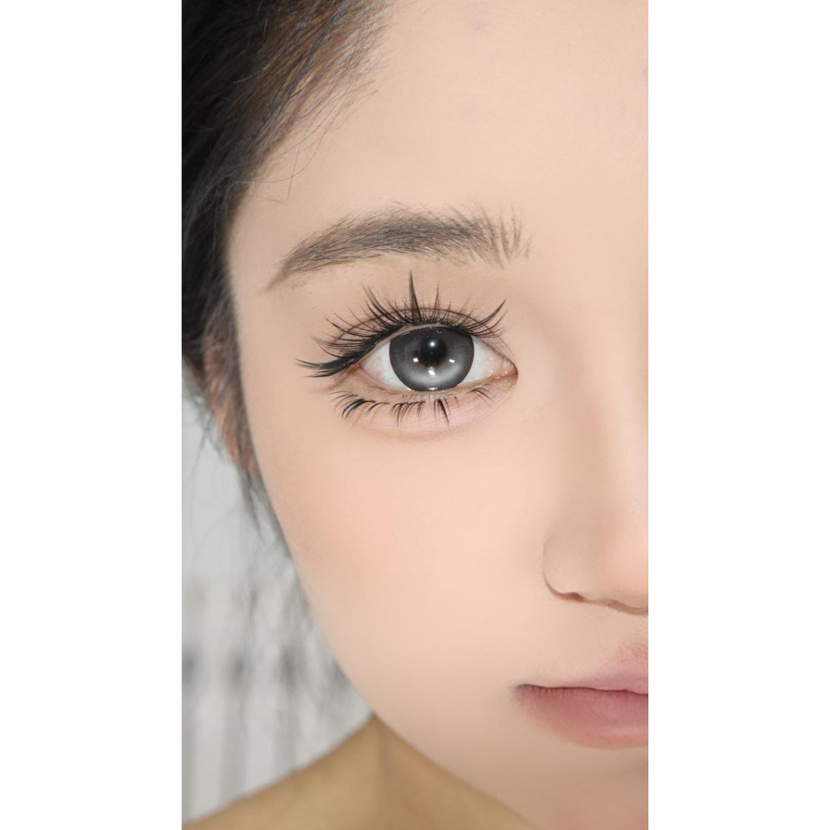 CDSMNSHEN OBALEN 14.50mm Gray Colored Contact Lenses (6 Months Wear)