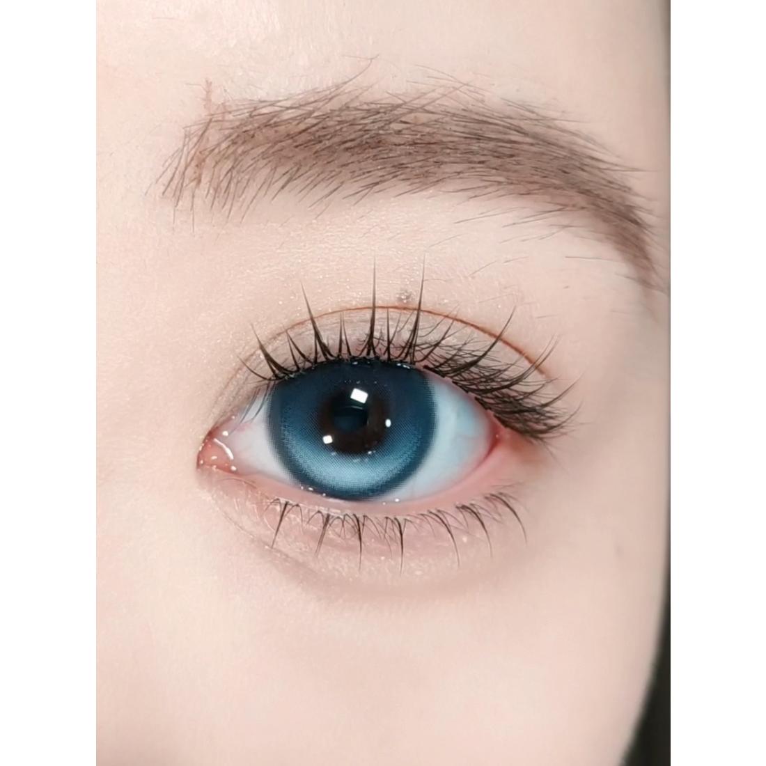 CDYGBHE OBALEN 14.50mm Blue Colored Contact Lenses (6 Months Wear)