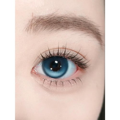 CDYGBHE OBALEN 14.50mm Blue Colored Contact Lenses (6 Months Wear)