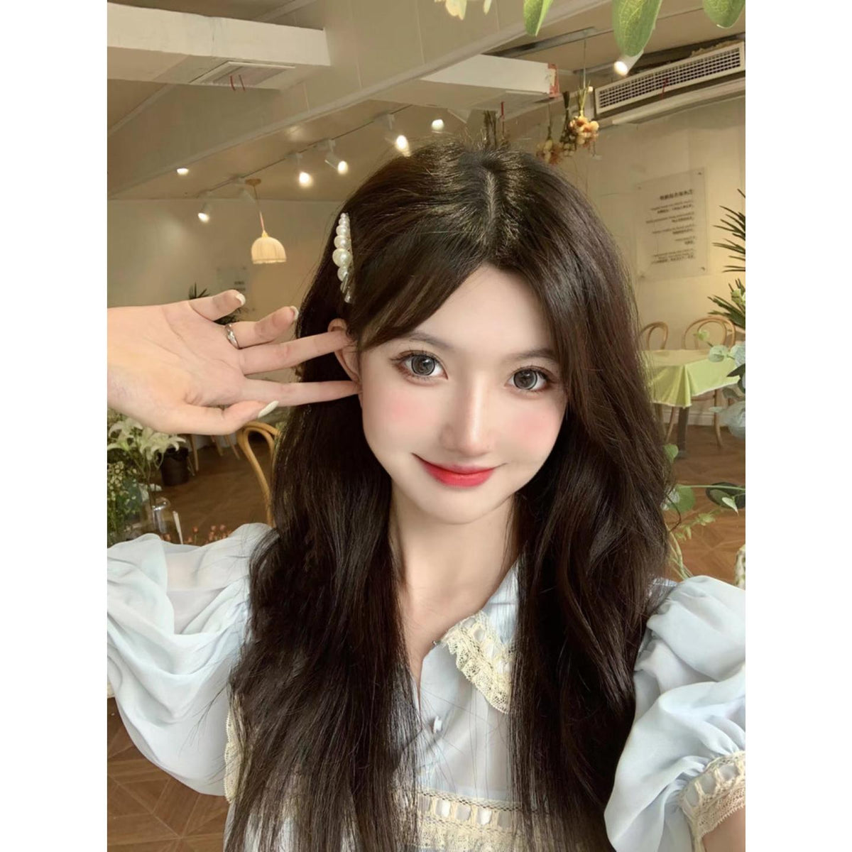 NNZBZHU LRGOODCON 14.50mm Grey Colored Contact Lenses (6 Months Wear)