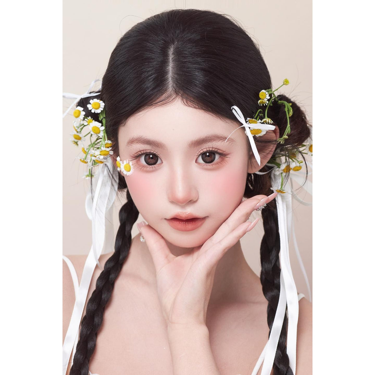 CDYYNDAI OBALEN 14.50mm Black Colored Contact Lenses (6 Months Wear)