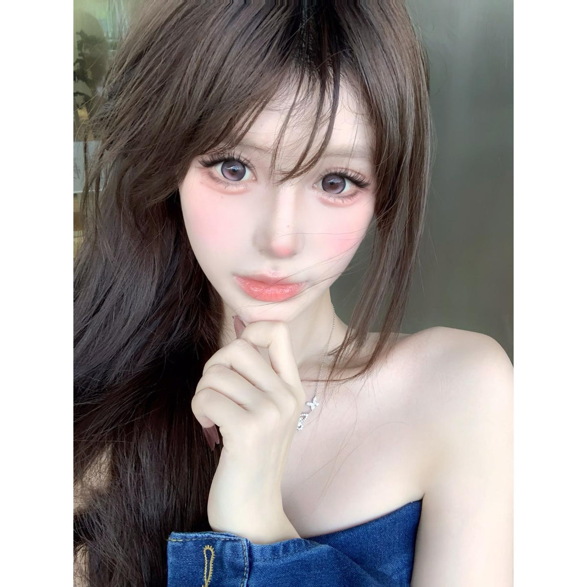 Kính áp tròng màu đỏ CDXNSHONG OBALEN 14.50mm (Thời hạn sử dụng 6 tháng)