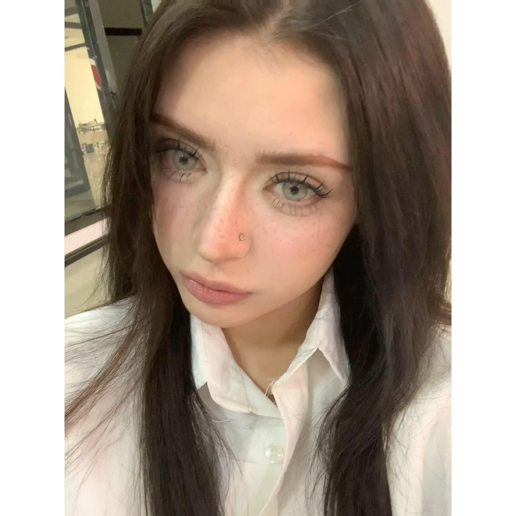 XLNHUI Serltyca 14.50mm Gray Colored Contact Lenses (6 Months Wear)
